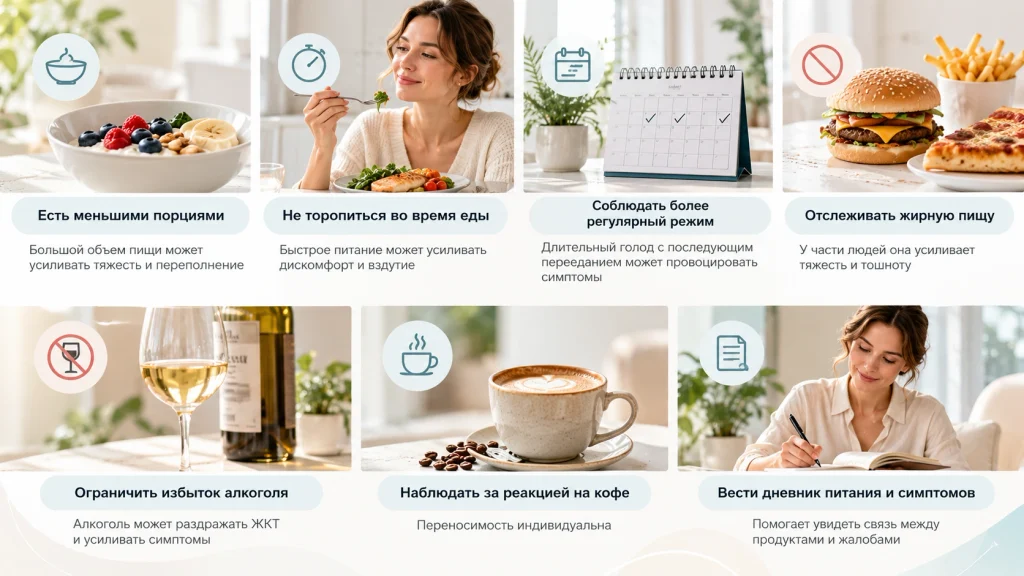 Питание при вздутии